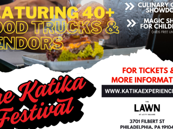 Event poster featuring the host, location, and highlights of the event