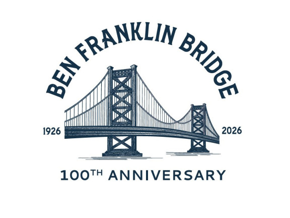 Logo of the Ben Franklin Bridge.