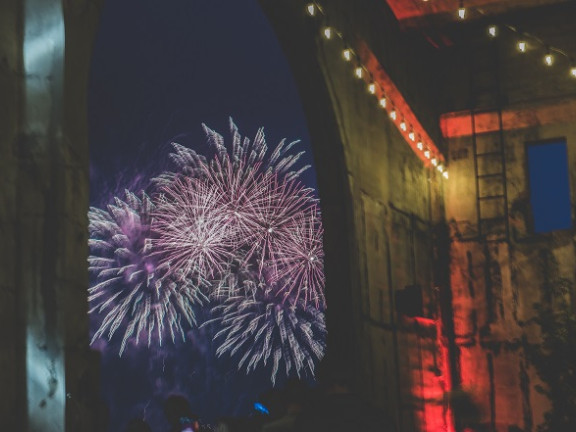 Fireworks at Cherry Street Pier
