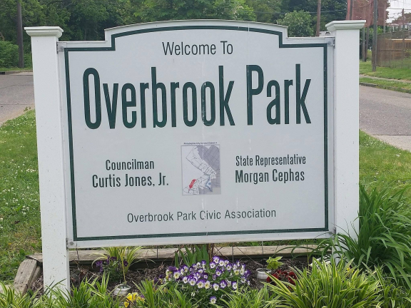 Overbrook Park sign