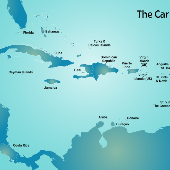 caribbean map