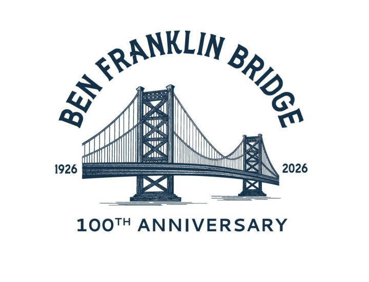 Logo of the Ben Franklin Bridge.