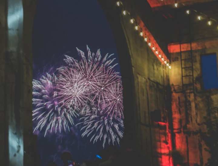 Fireworks at Cherry Street Pier